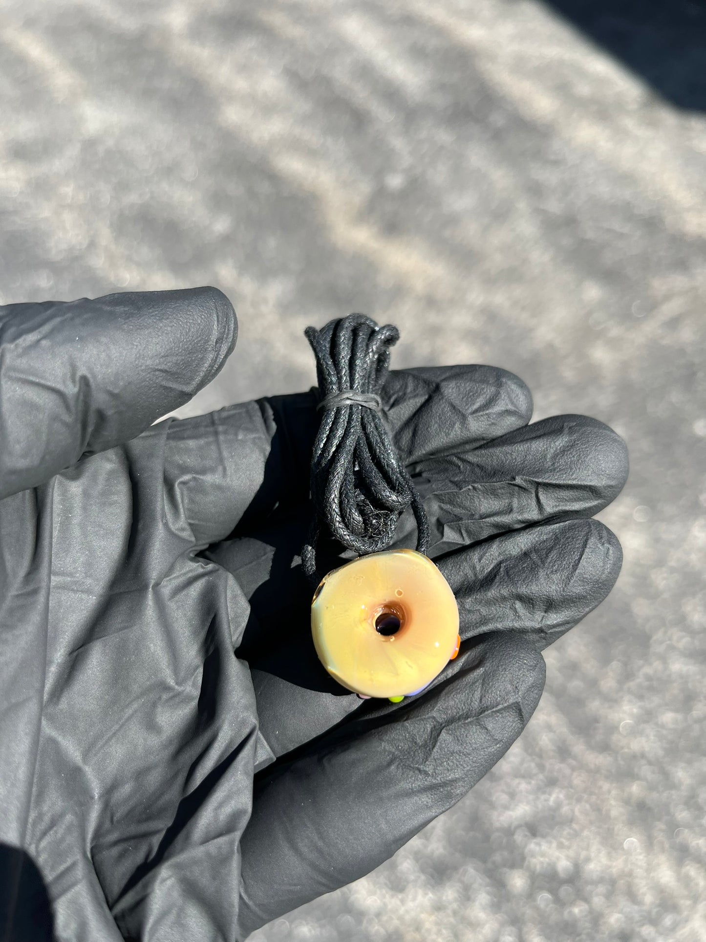 KGB Micro Grape Frosted Donut Pendant